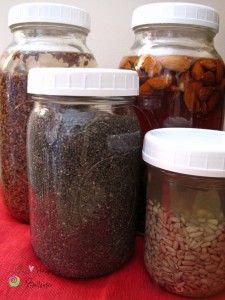 A Variety of Nuts & Seeds Soaking