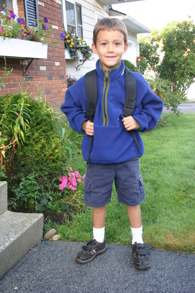 This image has an empty alt attribute; its file name is first-day-of-school-Ben-683x1024.jpg